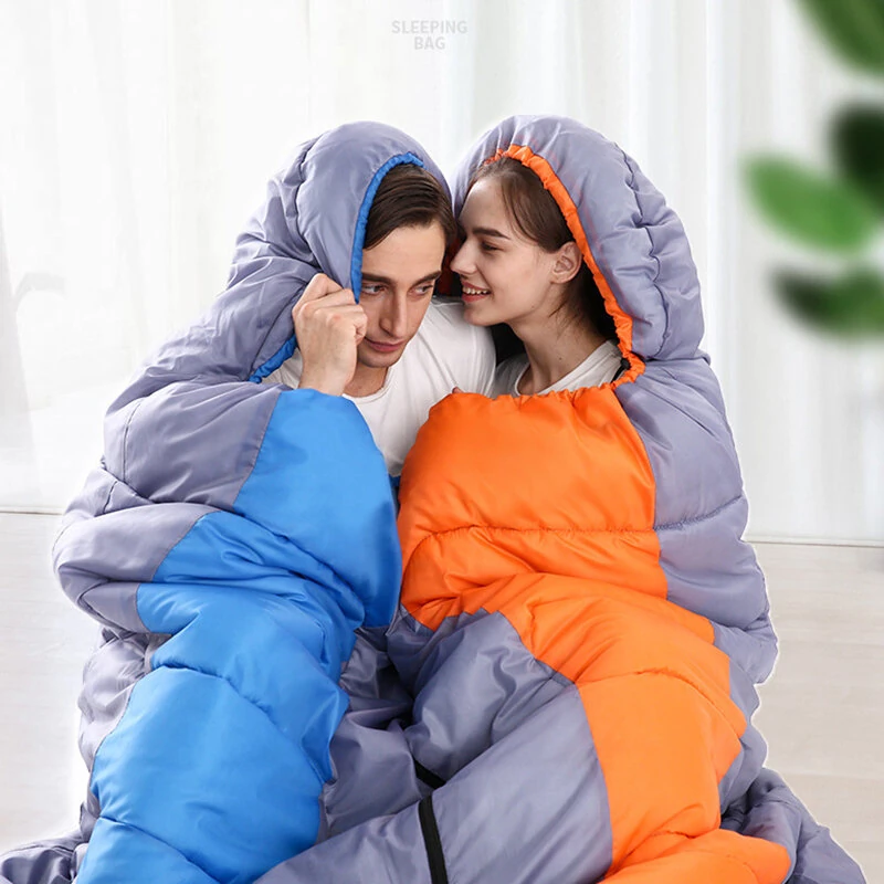 (image for) 1800g Camping Sleeping Bag For -15~15℃ Temperature, Ultralight Waterproof 4 Season Warm Envelope Backpacking Sleeping Bags for Outdoor Traveling Hiking