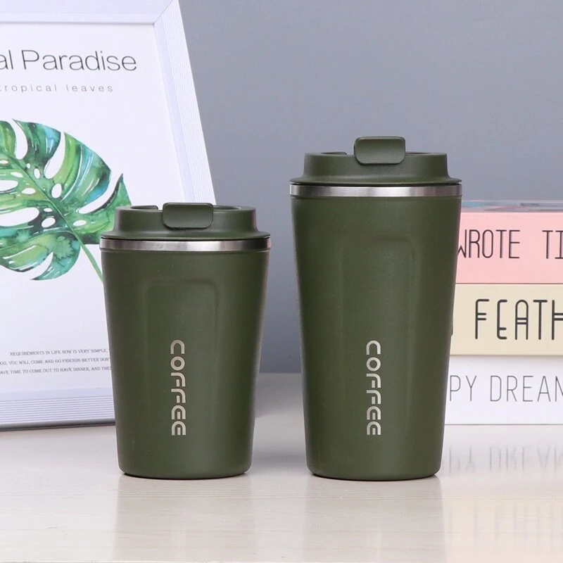 (image for) 380ml Stainless Steel Thermos Flask Vacuum Insulated Water Bottle Thermos Flask for Insulated Reusable Tumbler Cup for Coffee, Tea, and Soda