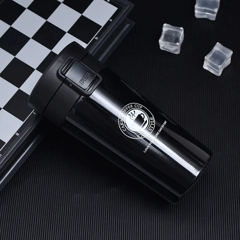 (image for) 380ml Thermal Bottle Coffee Mug Thermo Cup Thermos Flask Vacuum Cup Travel Portable Stainless Steel Water Bottle