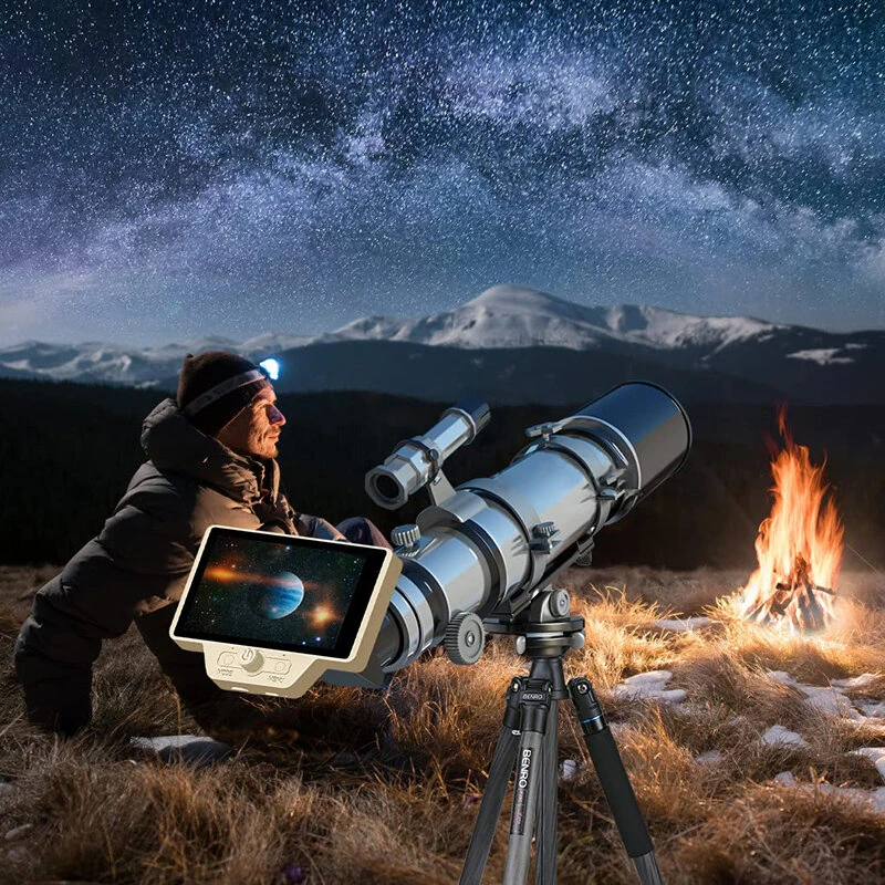 (image for) GUOBIN 2K 1080P Digital Telescope Eyepiece 5 Inch HD Display Camera Wireless for Gift Education Interesting High Definition Camera